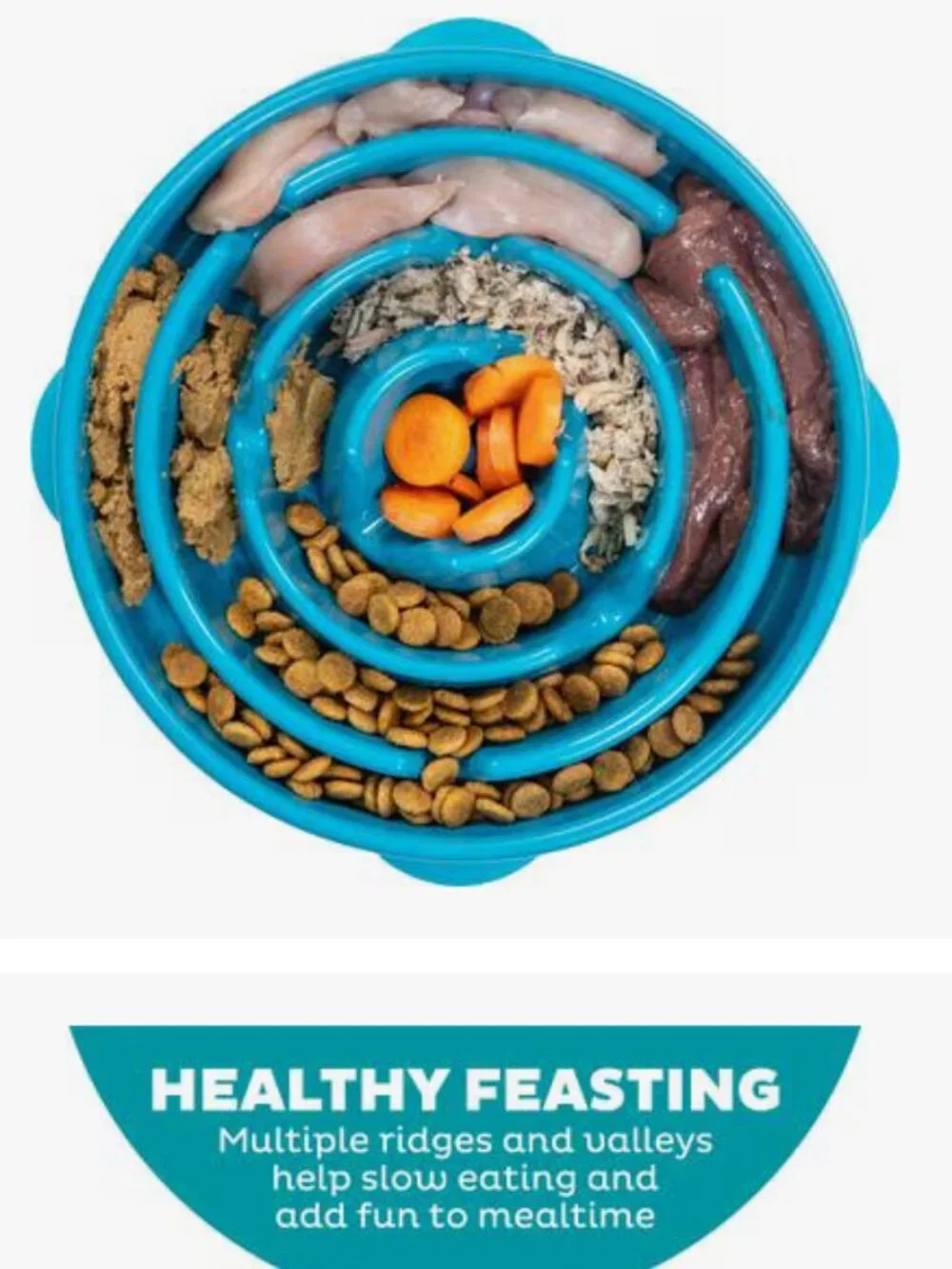 NWT ~ Outward Hound's Fun Feeder Slo Bowl For Dogs, Size Large/Regular